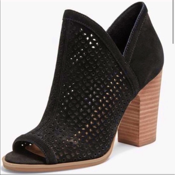 Lucky Brand Shoes - COPY - Lucky Brand Black Peep Toe Booties Size 9